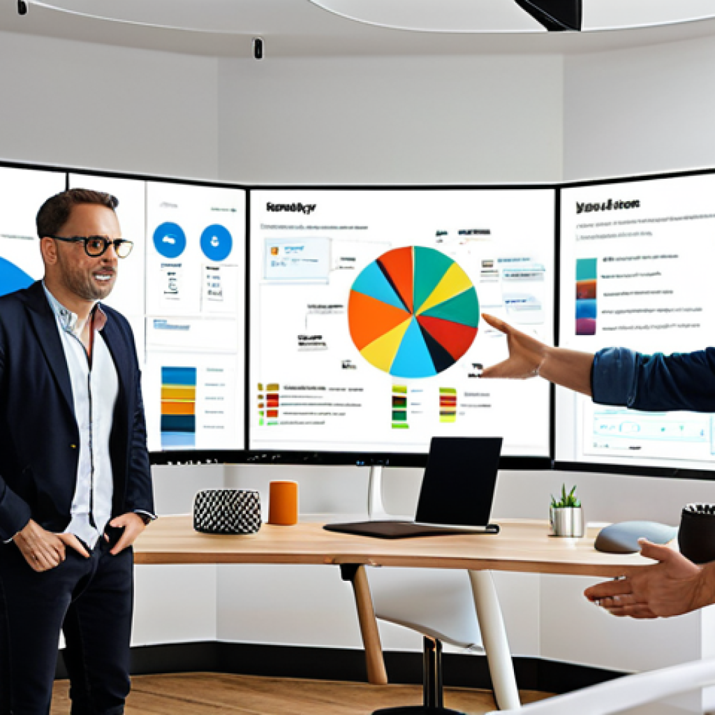 **

"Modern office, diverse team collaborating around a large interactive display showcasing AI-powered project management software. Focus on human interaction and data visualization. Bright, collaborative atmosphere, emphasis on technology aiding teamwork, not replacing it. Consider adding subtle Italian design elements for local flair."

**